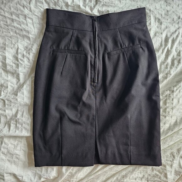 H&M Pencil Skirt - Black - Sz US 6 - Picture 2 of 7